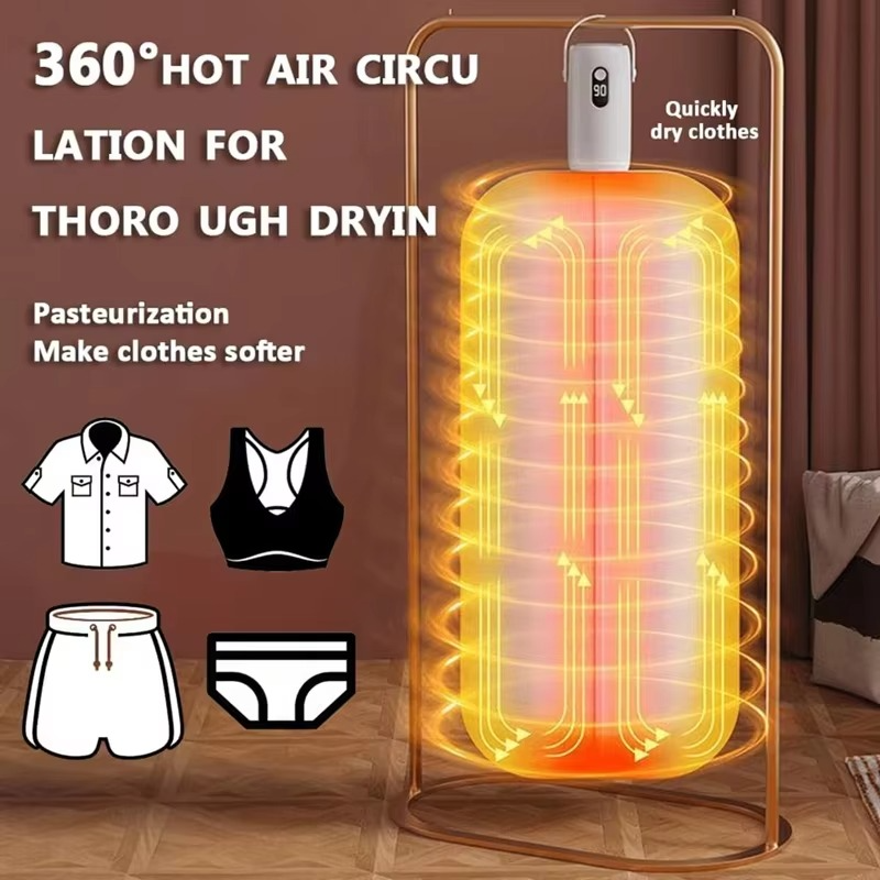 Mini Portable Clothes dryer, Mini Clothing Care Machine Easy To Operate With Timed Shutdown, Convenient To Carry,For Apartments