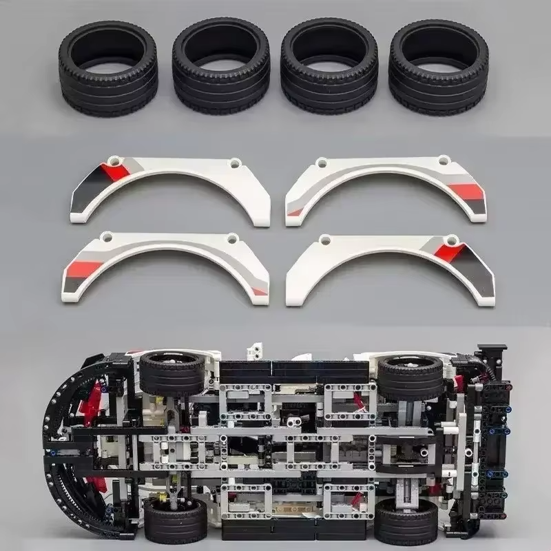 Technical 1580+Pcs Compatible with 911RSR 42096 Classic Racing Building Block RC Cars Motor LED Lights Model Bricks Vehicle Toys