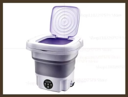 8L Portable Folding Washing Machine Bucket Compact Travel Clothes Socks Underwear Cleaner for Home Camping Outdoor Laundry