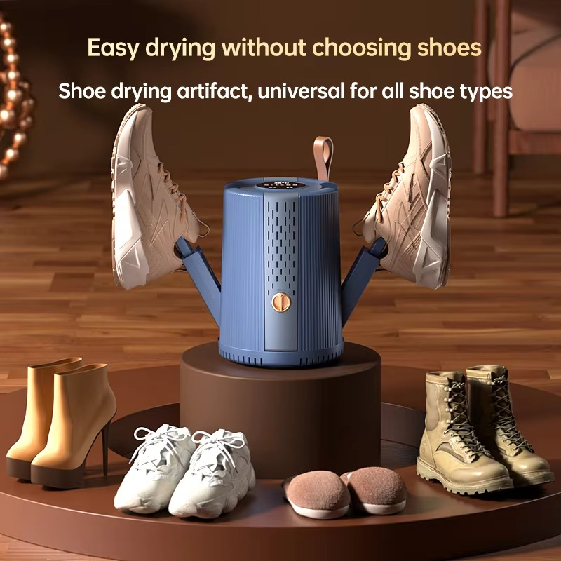 Intelligent Timer Shoe Dryer Household Foldable Shoe Warmer 2 Pairs Shoes Dry Constant Temperature Boot Dryer UV Sterilization