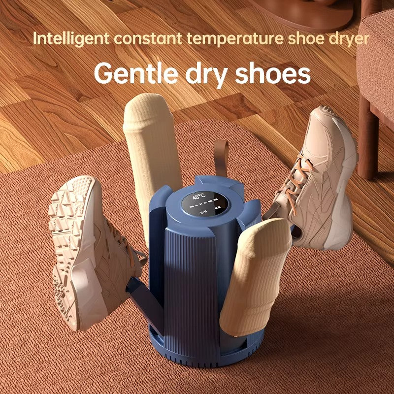 Intelligent Timer Shoe Dryer Household Foldable Shoe Warmer 2 Pairs Shoes Dry Constant Temperature Boot Dryer UV Sterilization