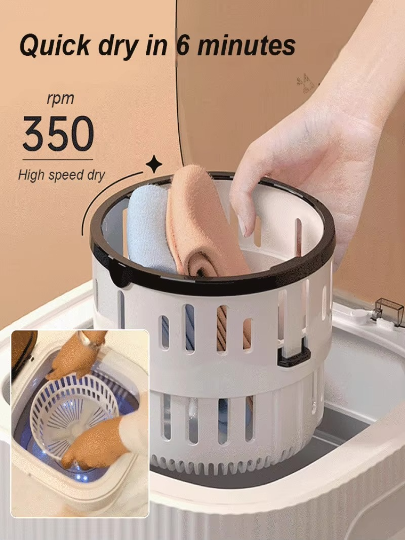 Large capacity folding washing machine special for baby underwear mini sock washing machine