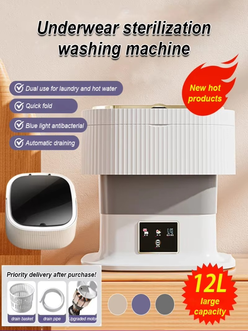 Large capacity folding washing machine special for baby underwear mini sock washing machine