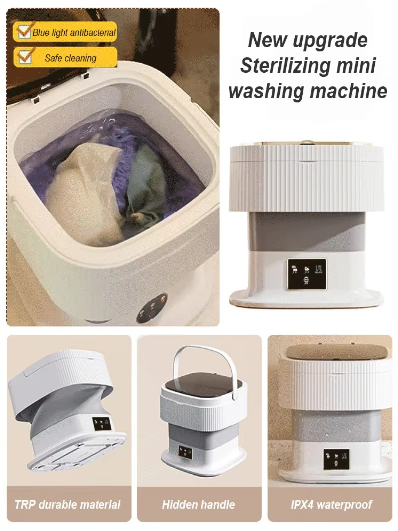 Large capacity folding washing machine special for baby underwear mini sock washing machine