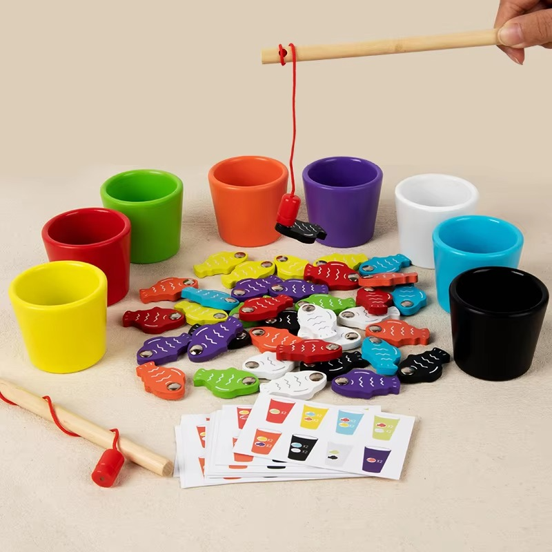 Wooden Montessori Educational Toys for Babies 3 Years Cognitive Development Learning Counting Fine Motor Skills Growth Games