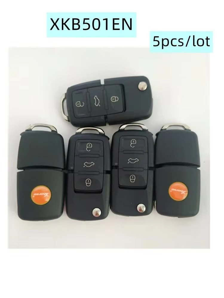 2-5pcs/lot XHORSE XKB501EN Wire Remote Key 3 Buttons For Volkswagen B5 Type English XKB501EN Key