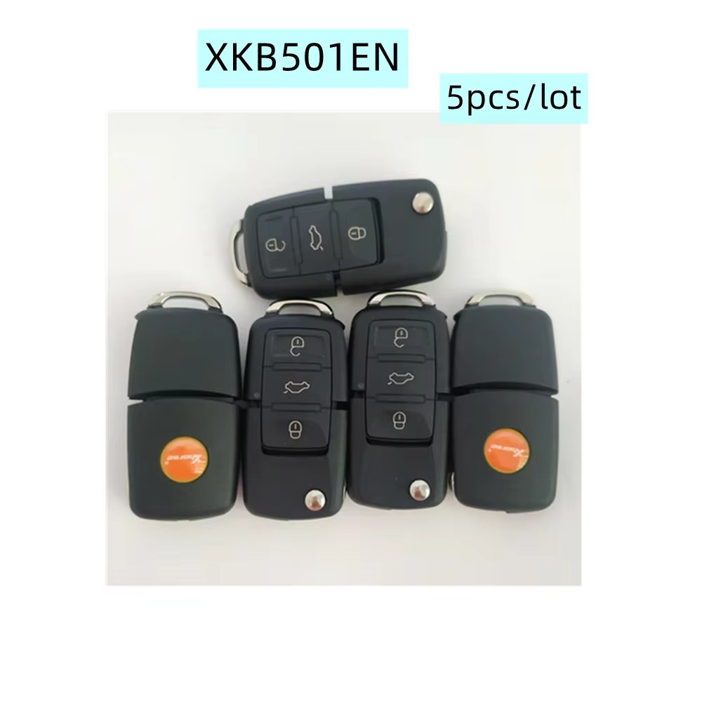 2-5pcs/lot XHORSE XKB501EN Wire Remote Key 3 Buttons For Volkswagen B5 Type English XKB501EN Key