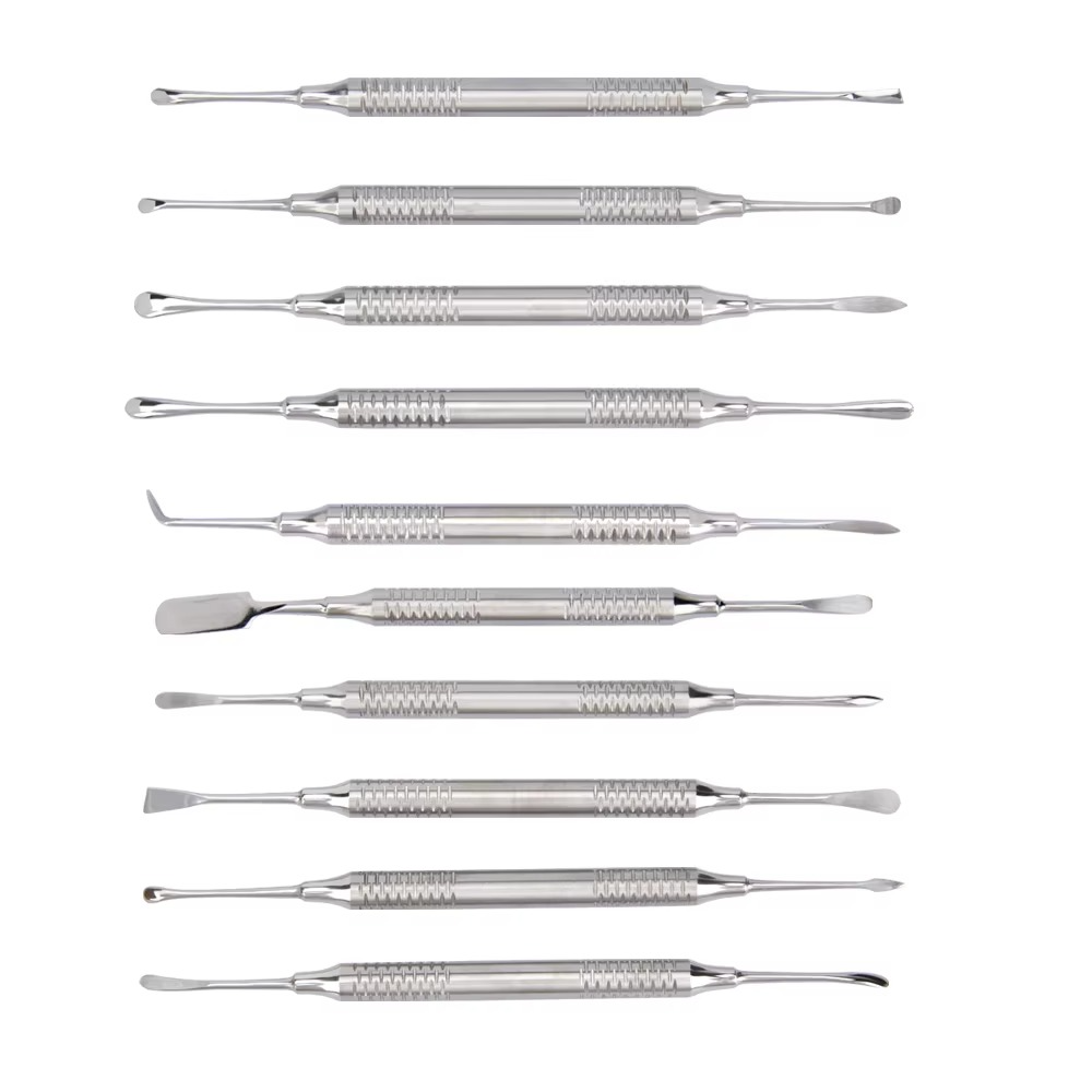 10pcs Dental Instrument Periosteal Separator Implant Membrane Stripper Gingival Exfoliation Scaler Dentist Surgery Tools