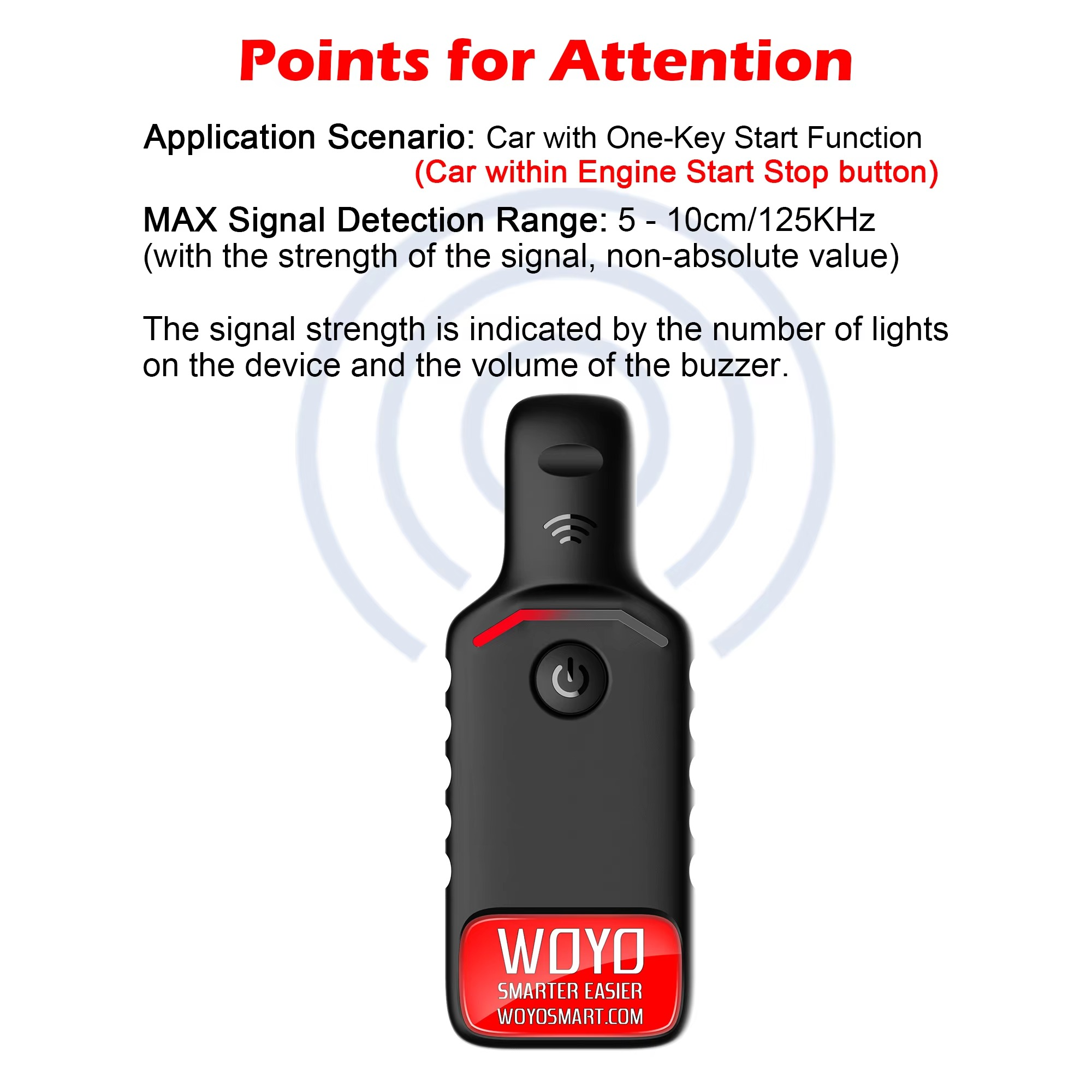 PKE LF/HF Tester, Automotive Transponder Coil Detector, Vehicle Low / High Frequency Antenna Inspection Tool