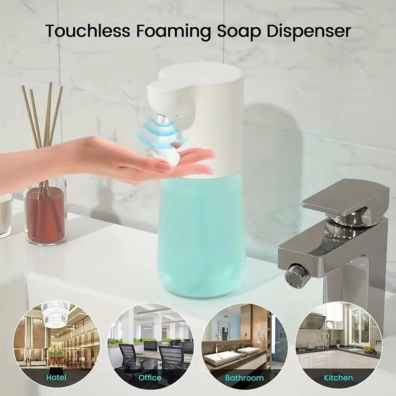 350/600ML Automatic Inductive Soap Dispenser Foam Washing Bathroom Hand Machine Soap Dispenser Alcohol Spray Dispenser Washing