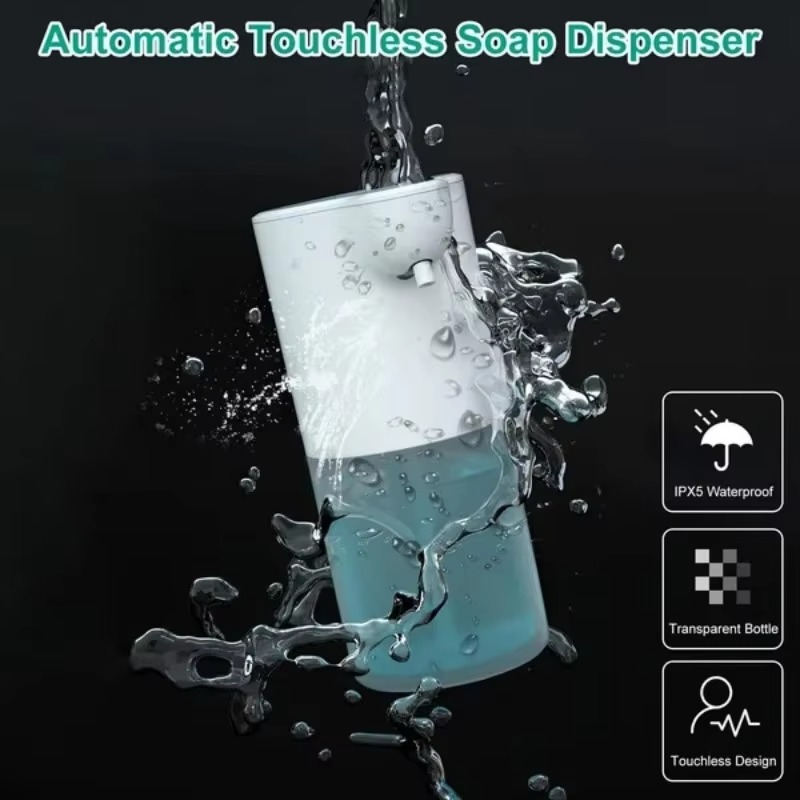 350/600ML Automatic Inductive Soap Dispenser Foam Washing Bathroom Hand Machine Soap Dispenser Alcohol Spray Dispenser Washing