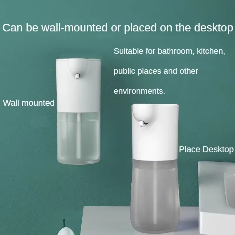 350ML Touchless Automatic Soap Foam Dispenser USB Rechargeable Foam Hand Washer Machine Bathroom Infrared Sensor Soap Dispenser