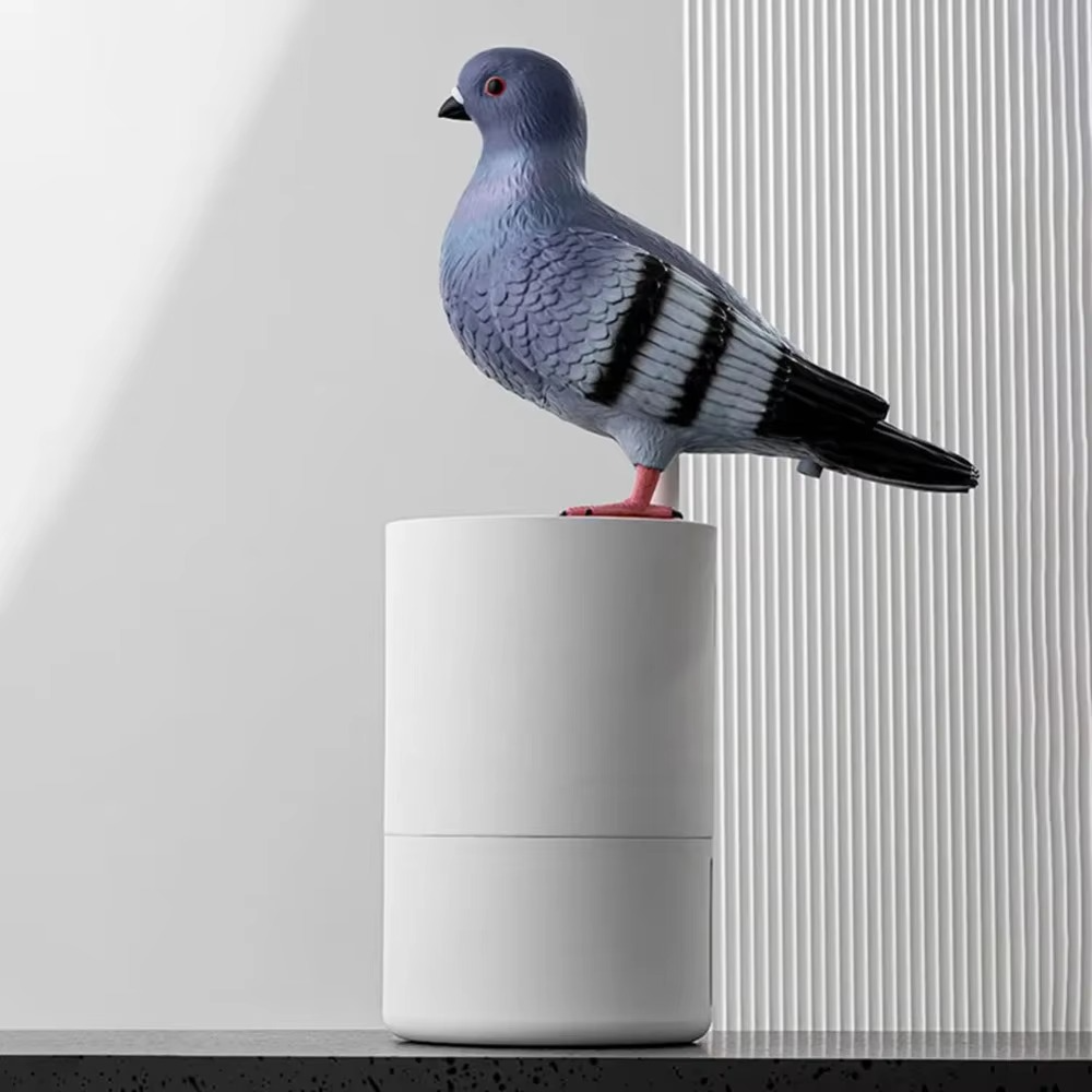 Automatic Soap Dispenser Cute Pigeon Touchless Foaming Soap Dispenser 300ml Electric Foam Soap Dispenser for Bathroom Kitchen