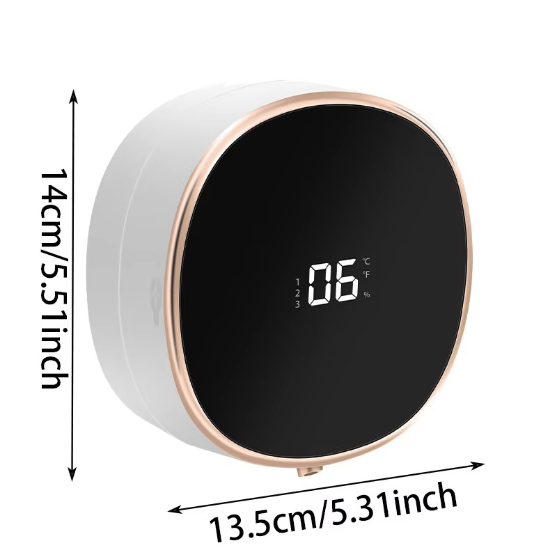 1Pcs Automatic Soap Dispenser Touchless Foam Soap Dispenser USB Rechargeable Electric Foam/Gel Dispenser for Bathroom and Toilet