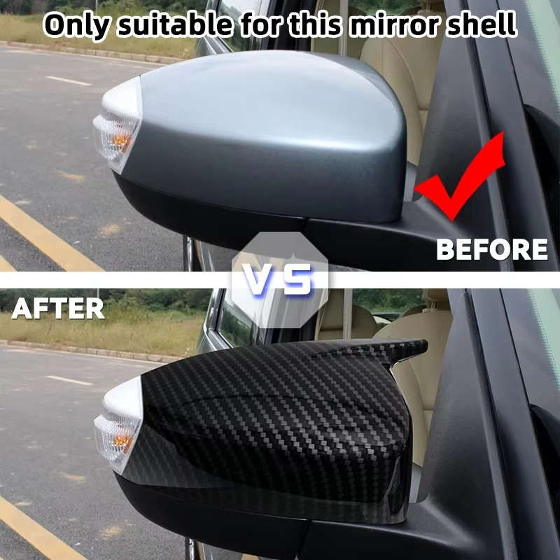 Car Exterior Side Mirror Cover Cap For Ford S-MAX 2006-2015 C-MAX 2011-2015 KUGA ESCAPE 2008 Rearview Mirror Shell Lid