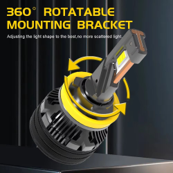 BMTxms 2PCS Q7 6000K Canubus For BMW M3 E36 E46 E90 E91 E92 E93 1995-2017 Error Free H4 H7 H8 H9 H11 LED High Low Beam Headlight