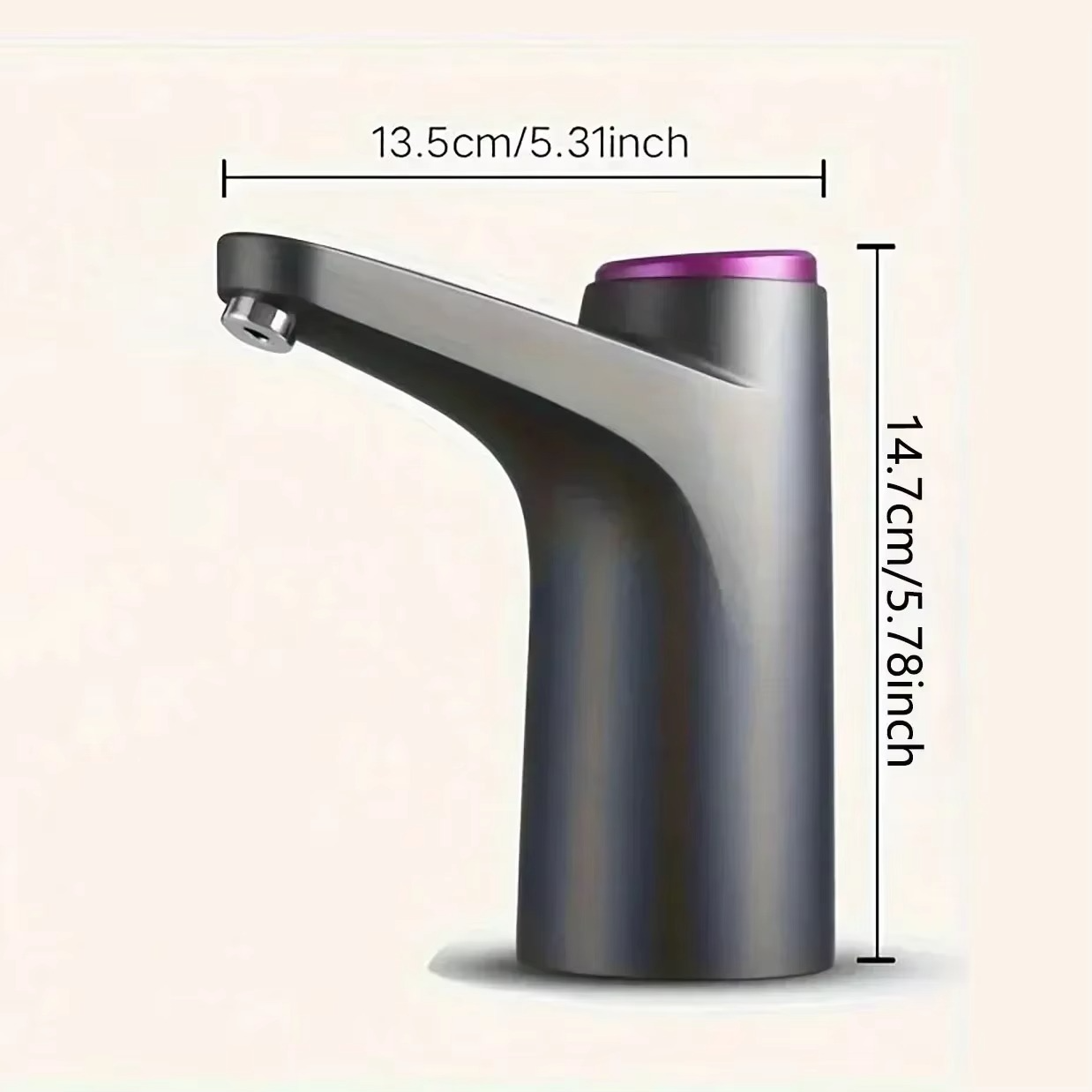 Rechargeable USB Electric Water Pump for Bottled Water,Automatic Water Dispenser with Intelligent Suction forDormitory Use