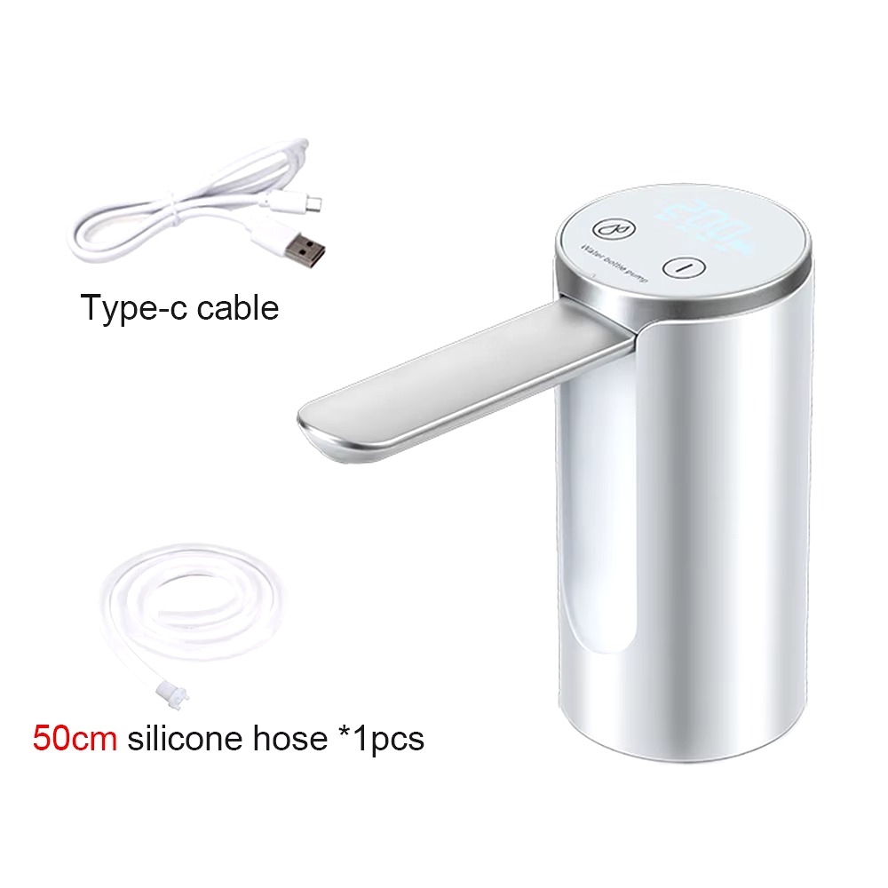 Electric Water Gallon Bottle Pump Automatic Water Dispenser Pump 19 Liters Foldable Desktop Water Bottle Pump H3 Rechargeable