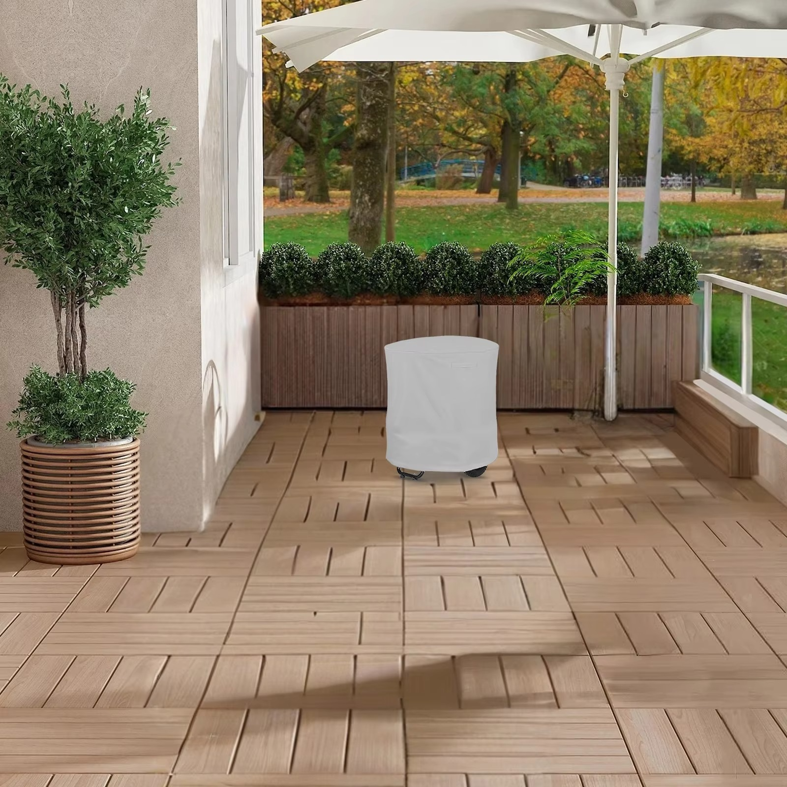 Wooden Cutting Machine Cover 85x110cm Oxford Waterproof Protective Mulcher Shredder Electric Leaf Garden