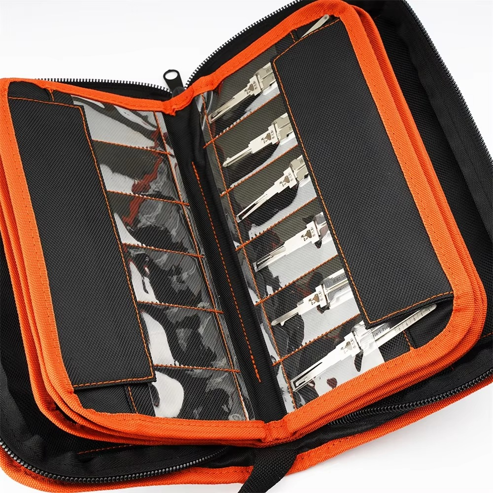 50PCS Lishi 2 in 1 Tool Bag Portable Durable Storage Package Locksmith Tools BAG For Lishi Tools and KD/VVDI Car Key Blade