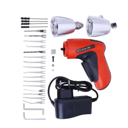 For KLOM Locksmith Tools Rechargable Cordless Electric electronic Lock Gun Drill Lock Tool Kit full Sets
