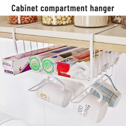 Y08D Under Cabinet Shelf Storage Wire Basket Home Organization for Kitchen Pantry