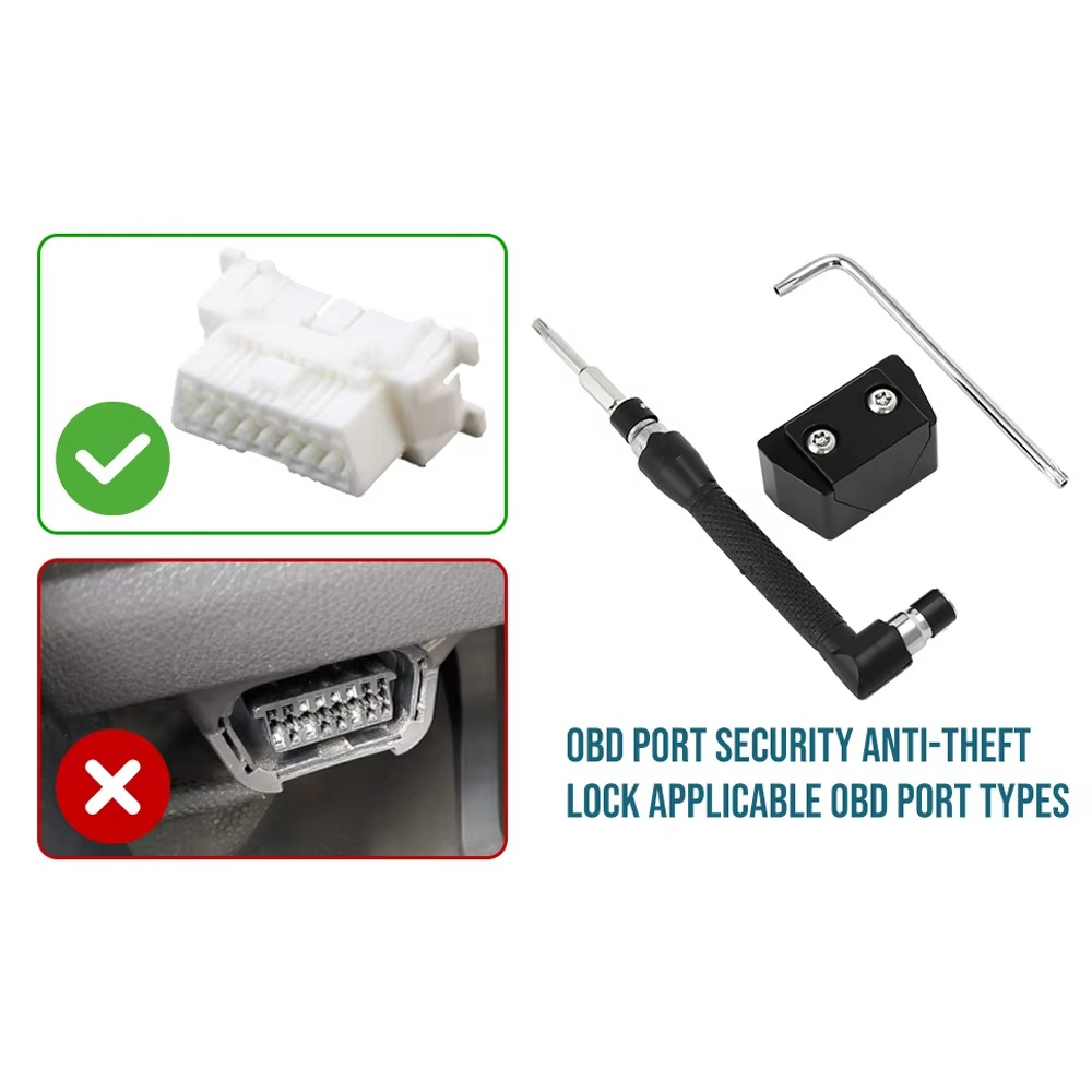 OB39.72D II OBD 2 Port Security Anti-theft Lock Kit For 1996-Up Vehicles Block Access To OBD Connector Auto Anti Theft Accessories