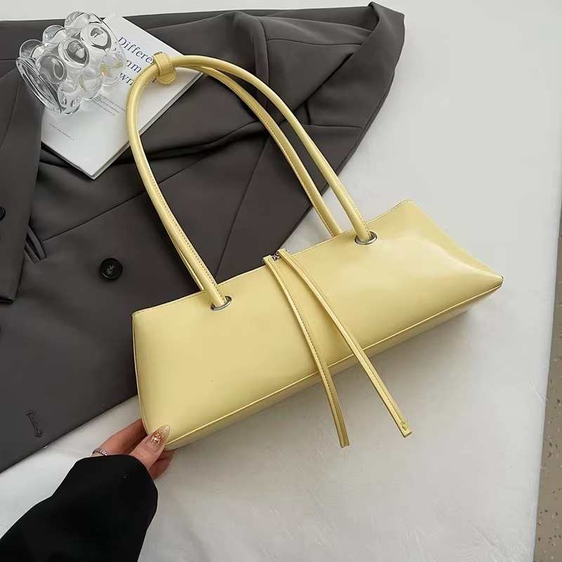 Fashion Women's Commuter Bag Quality Pu Leather Underarm Bag Ladies Large Capacity Shoulder Handbag Pillow Travel Bag Female