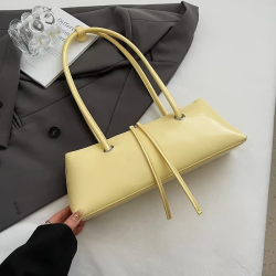 Fashion Women's Commuter Bag Quality Pu Leather Underarm Bag Ladies Large Capacity Shoulder Handbag Pillow Travel Bag Female