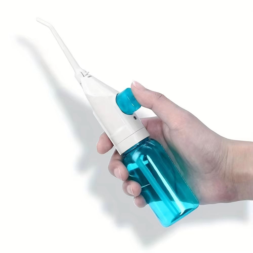 Household High Pressure Oral Irrigator Portable Teeth Clean Water Dental Floss Manual High Pressure Water Toothpick9.9