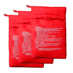 Microwave Potato Bag Reusable Express Microwave Potato Cooker Bag Baked Potato Cooker Perfect Potatoes 4 Minutes Red Baked Pouch