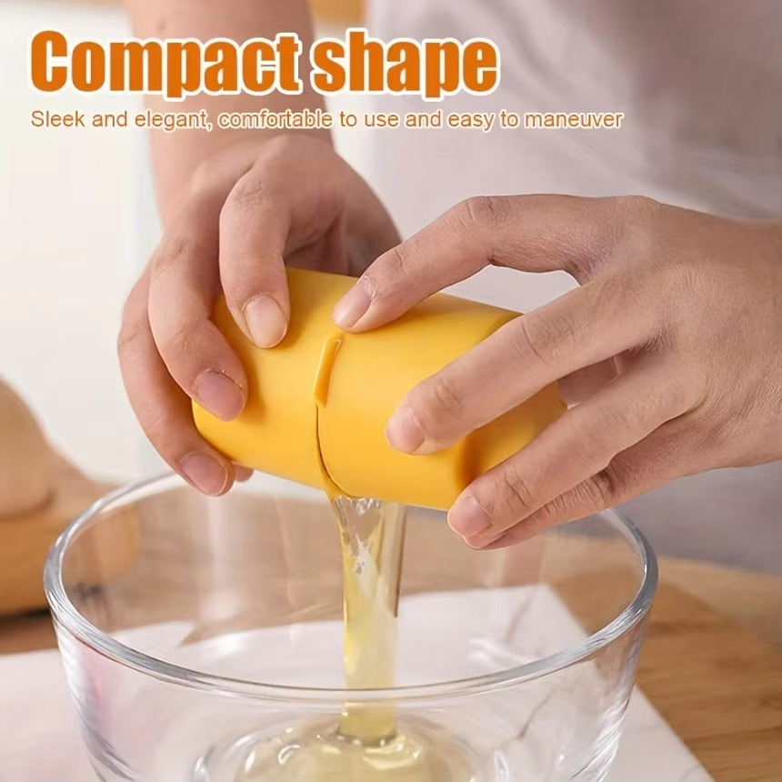 3pcs Stainless Steel Eggshell Separator - Quick Peel & Yolk Splitter, Durable Kitchen Baking Essential with Easy-Grip