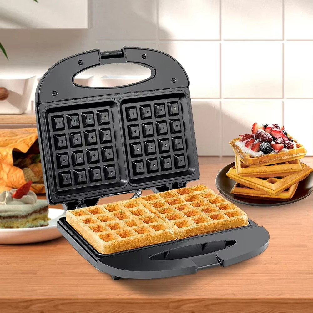 Waffle Maker Belgian Waffle Maker Portable Waffle Making Machine Anti-scalding Mini Waffle Maker Machine for Snacks Burgers