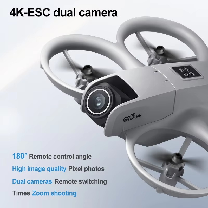 GT3 Mini RC Drone 4K Dual Aerial HD Photography Optical Flow Positioning Obstacle Avoidance UAV Remote Control Quadcopter