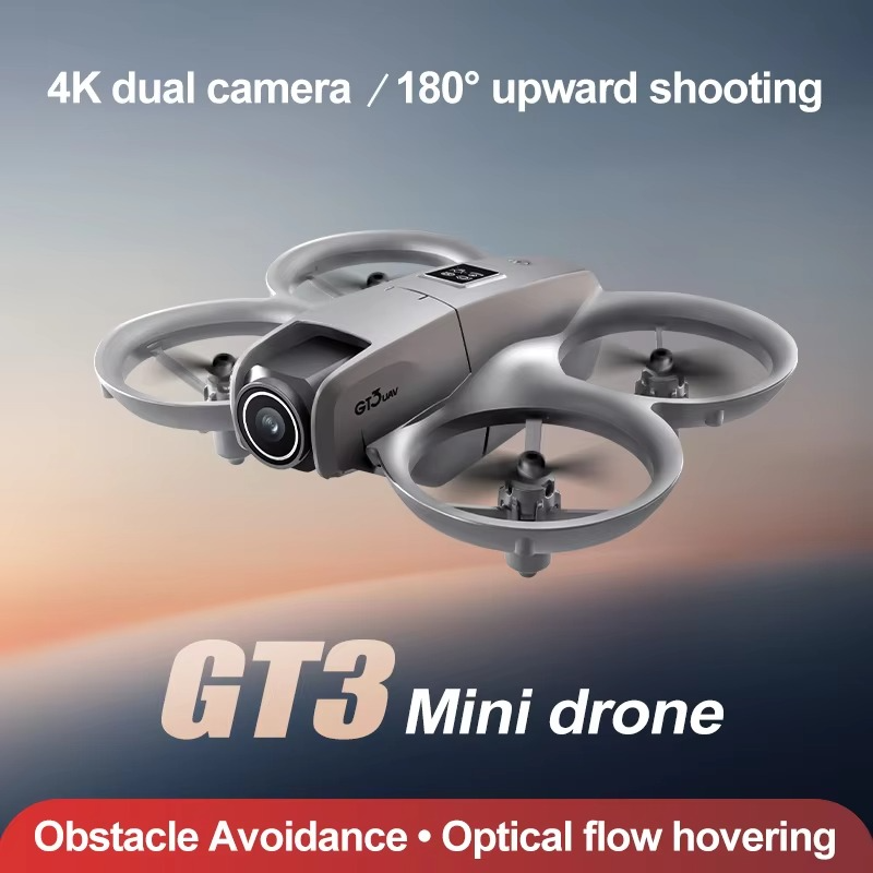 GT3 Mini RC Drone 4K Dual Aerial HD Photography Optical Flow Positioning Obstacle Avoidance UAV Remote Control Quadcopter