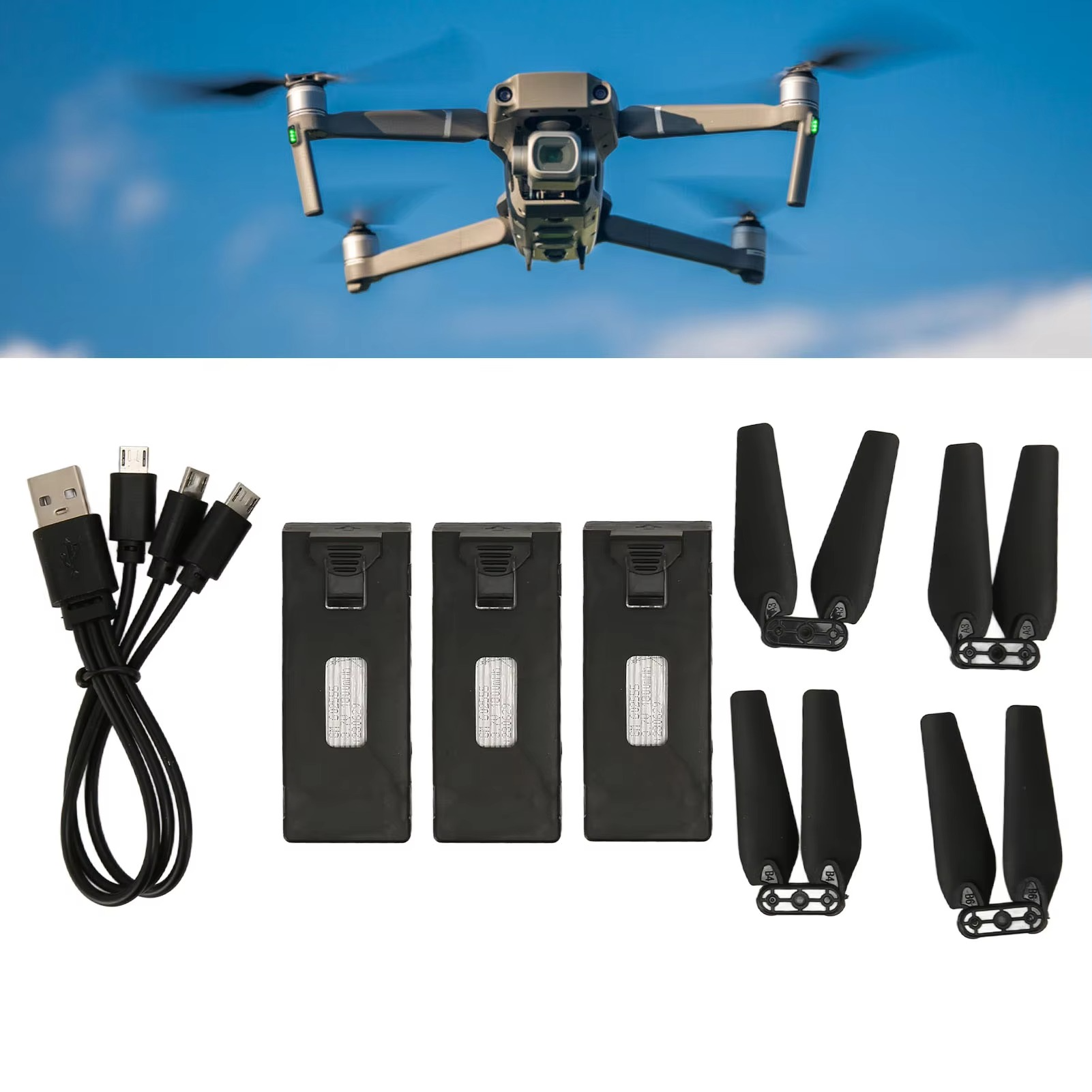 Light weight 3.7V 1800mAh Li ion Drone Battery for E88 E88PRO E525 E99 E99PRO P1 K3 S1 UAV RC Battery Replacement High Capacity