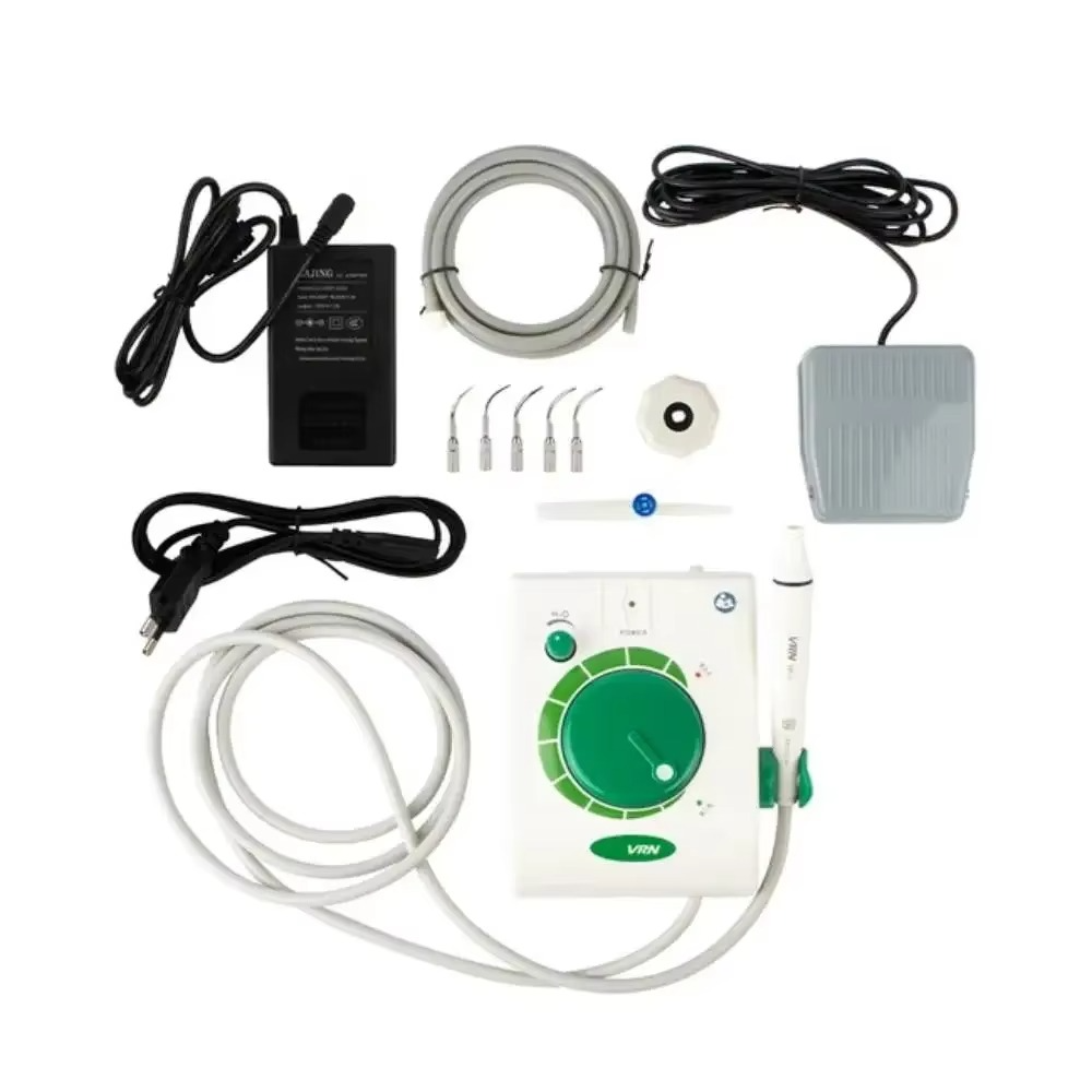 VRN Portable Dental Ultrasonic Scaler Ultrasonic Scaler Unit Teeth Whitening Piezo Tartar Removal Machine Dental Cleaning Device
