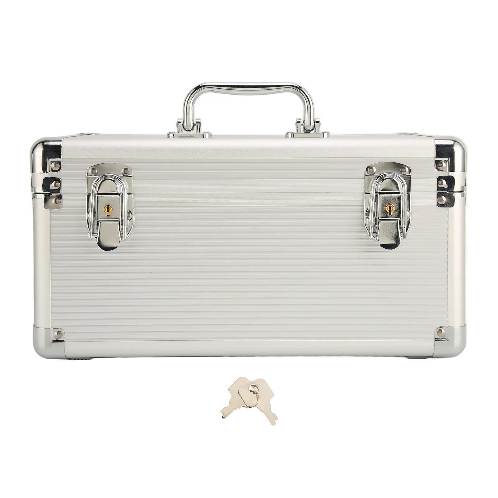Hard Drive Storage Box Hard Drive Box Portable Handle Aluminum Alloy Corner Design Shockproof Double for Hard Drive
