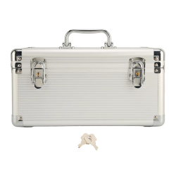 Hard Drive Storage Box Hard Drive Box Portable Handle Aluminum Alloy Corner Design Shockproof Double for Hard Drive