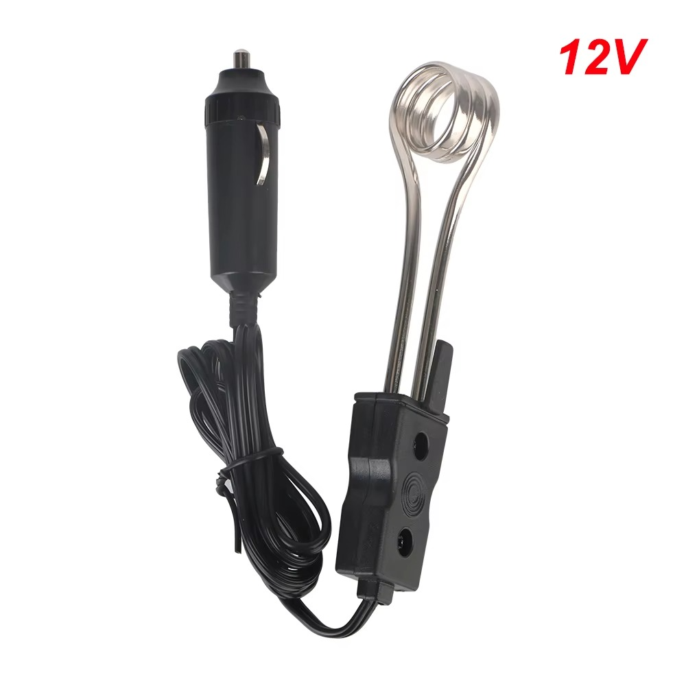 120W-140W 24V 12V Car Immersion Heater Cigar Lighter Plug Electric Heater For Tea Water Coffee Milk Safe Warmer Auto Accessories