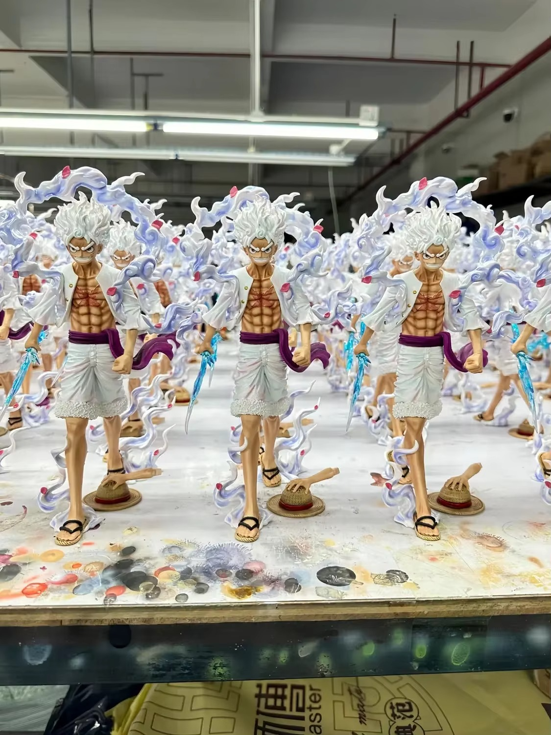 23cm Anime Zook Luffy One Piece GK NIKE Monkey D. Luffy Action Figures Pvc Statue Model Doll Collection Desktop Decorate Toys
