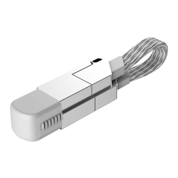 4 in 1 Multi Fast Charging Cable Keychain PD for iPhone Lightning 27W Andriod TYPE-C 60W QC 27W Fast Charging Data Cable Keychai