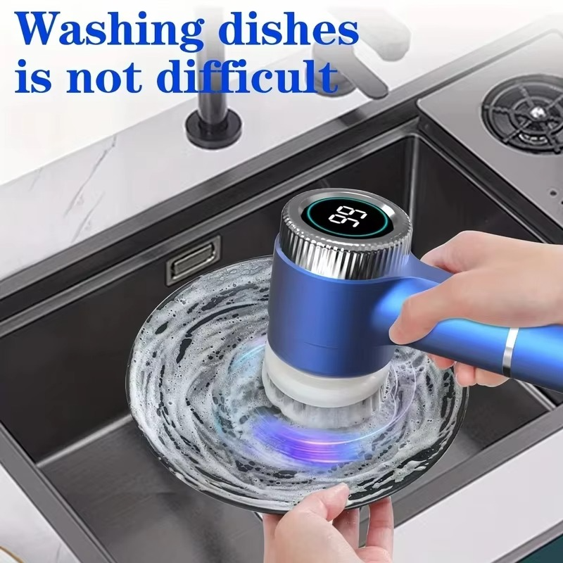 Wireless Electric cleaning brush powerful IPX7 waterproof USB rechargeable automatic handheld cleaner multi function househol