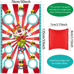 Throwing Bags Flag Funny Play Bean Bags Toy Game Safe Tossing Circus Performance Flag Outdoor Xmas Party Carnival Games Toys