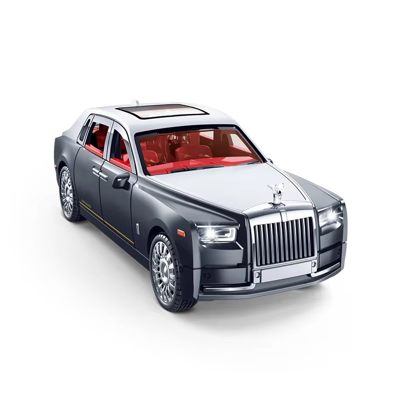 Simulation Rolls-Royce Phantom Model Car Model Ornaments Luxury Car Sedan Children's Toy Car Boy Collection with Box