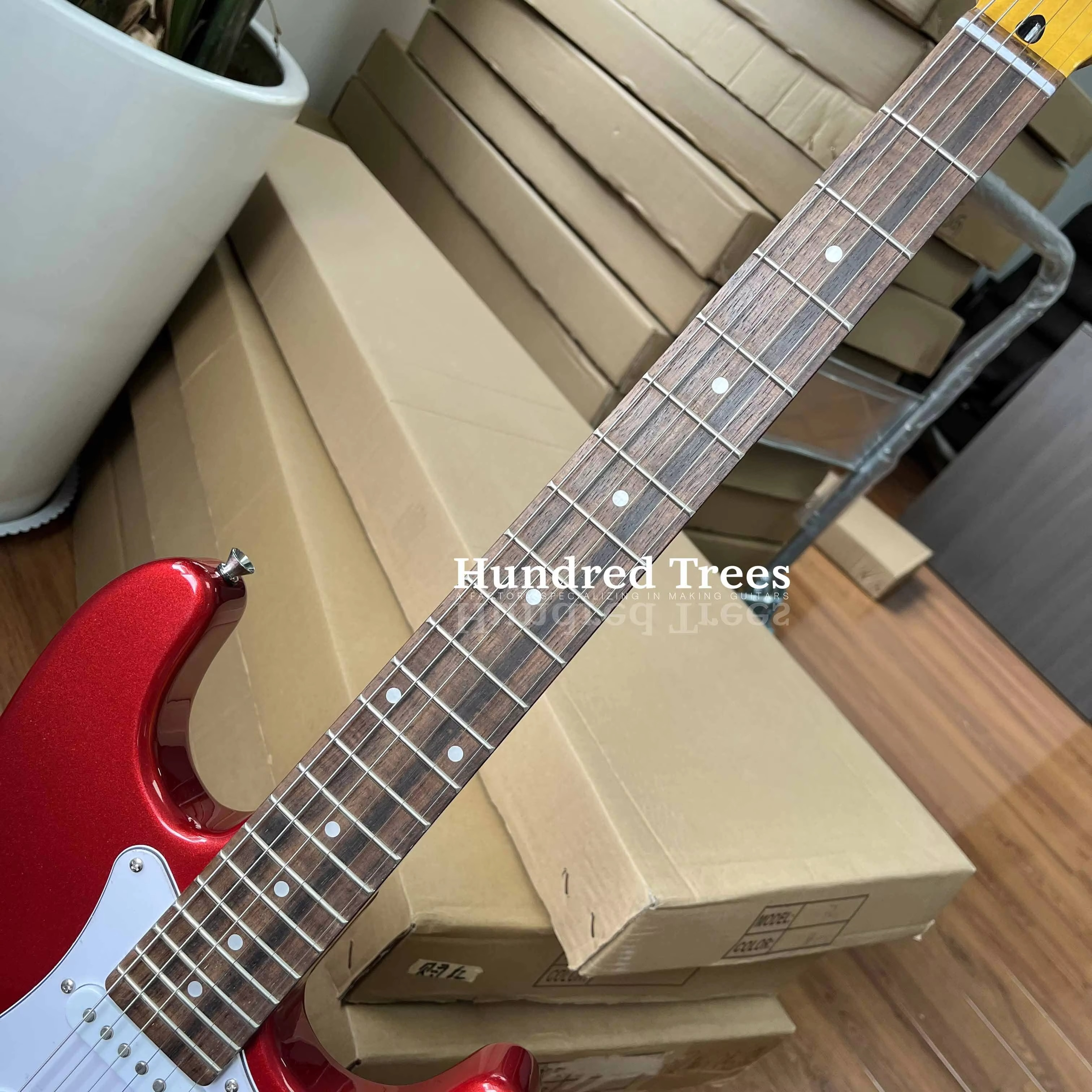 ST Electric Guitar - Red Mahogany body - Rosewood fingerboard - SSS pickups - Free shipping